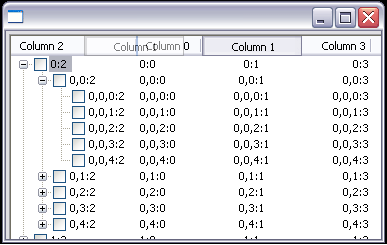 Picture showing reorderable columns