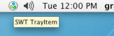 System tray on Mac OS X