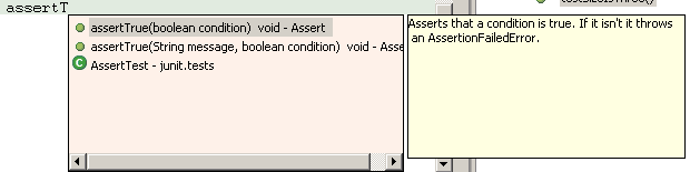 Content assist filtered
