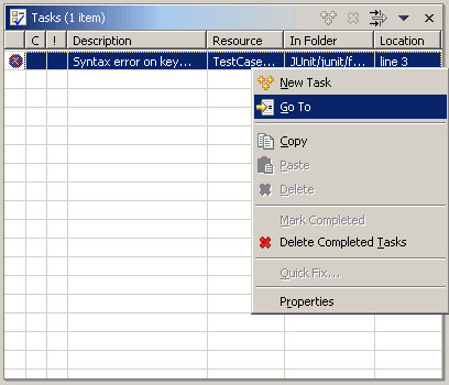 Tasks view