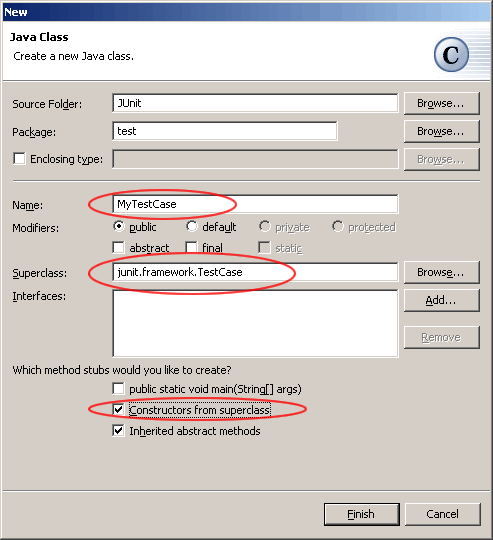 Java Class wizard