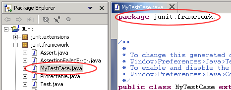 Editor with updated package declaration