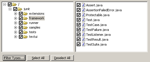 Import hierarchy list