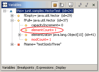 Variables view