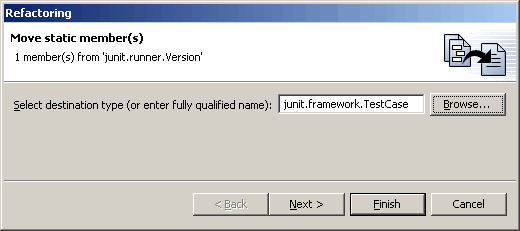 Parameters Page for the Moving static members between types Refactoring Command