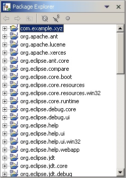 Binary projects with icon overlay in the Package Explorer