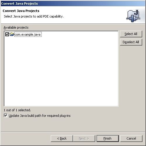 "Convert Java Projects" wizard