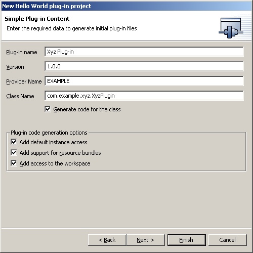 Mandatory plug-in content page