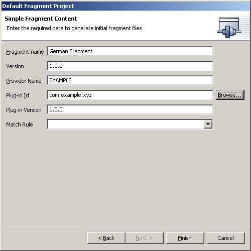 Fragment example - sample fragment content page