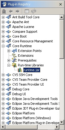 Plug-in Registry view