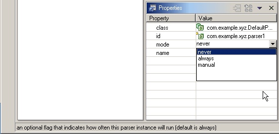 Restriction choices appearing as choices in the property sheet cell editor