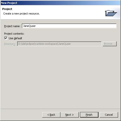 New Project Wizard