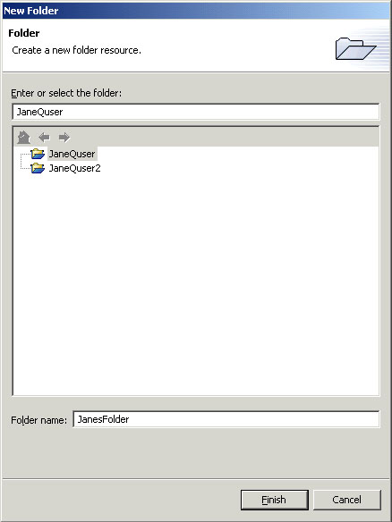 New Folder Wizard