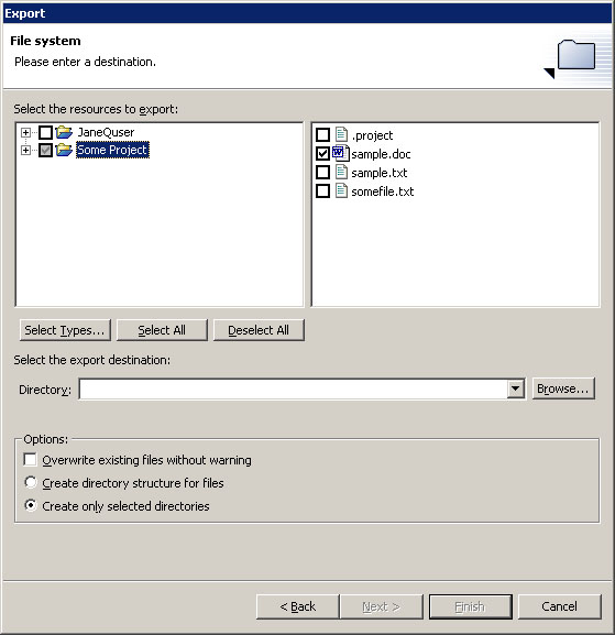 Export file system