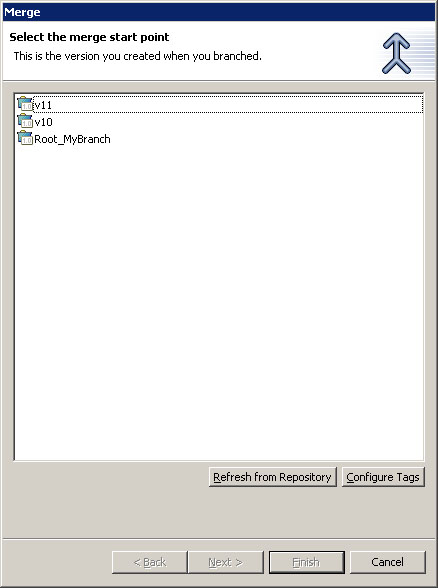 Merge dialog initial state