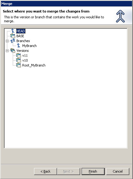 Merge dialog end state
