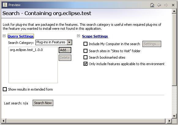 Plug-ins in Features Query