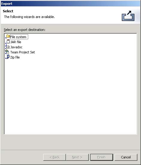 Export Wizard