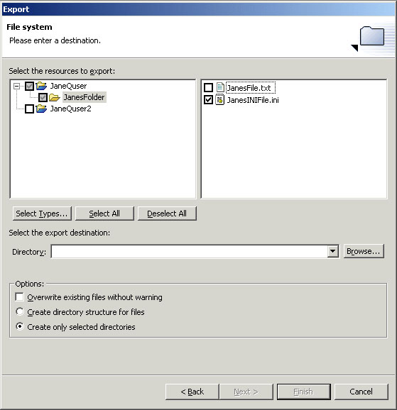 Export Wizard