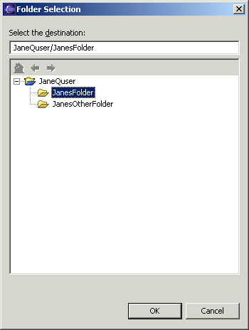 Folder dialog