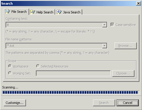Search Dialog