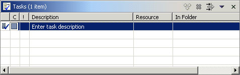 Tasks view