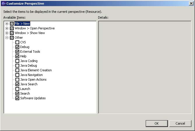 Customizing Perspective
