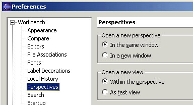 Perspective preferences