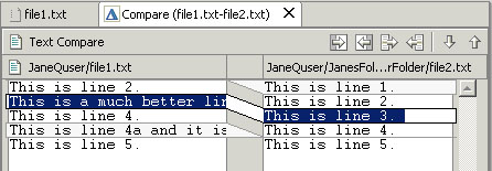 Compare editor
