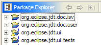 Non-Java projects in Package Explorer