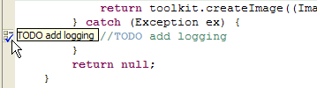 Editor with a TODO task