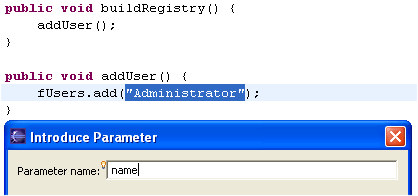 Introduce Parameter - Before