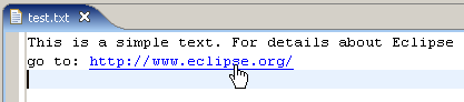 Picture of hyperlinking in Text editor