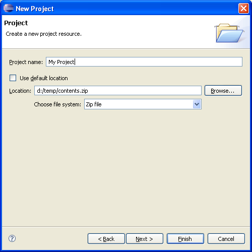 Picture showing a non-local file system