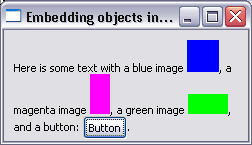 Picture showing an image embedded in text