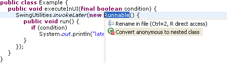 Convert anonymous to nested class example - before