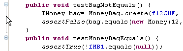 Double-click collapses the folding region