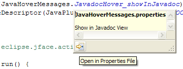 Open in Properties File action in NLS hover