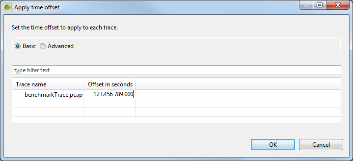 Apply Time Offset dialog - Basic mode - filled